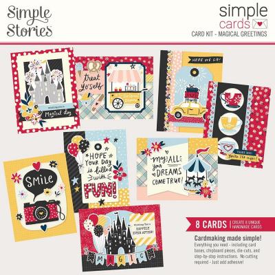 Simple Stories Say Cheese 4 Cards Kit - Magical Greetings